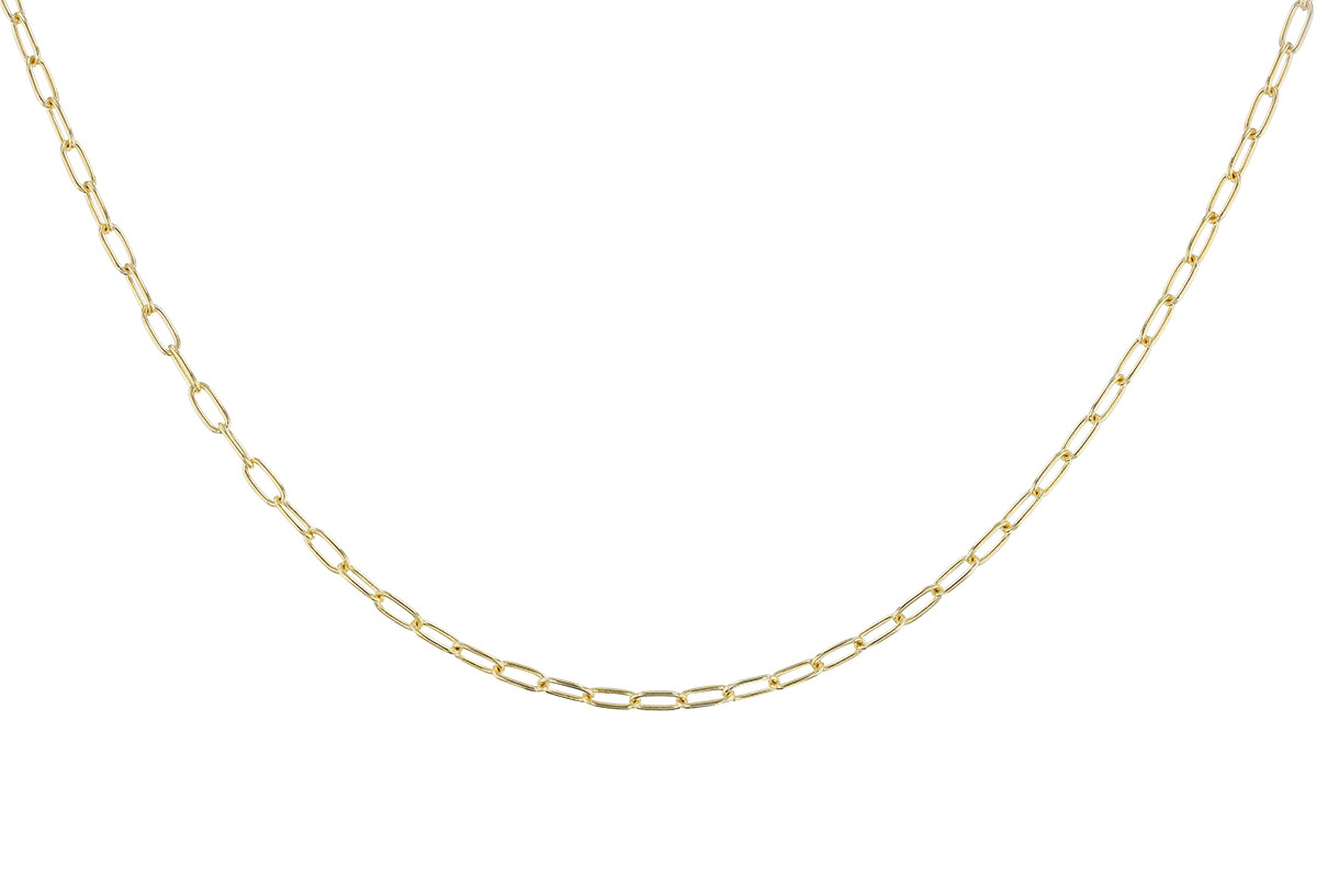 C319-60358: PAPERCLIP SM (8IN, 2.40MM, 14KT, LOBSTER CLASP)