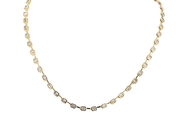 H319-59403: NECKLACE 2.05 TW BAGUETTES (17 INCHES)