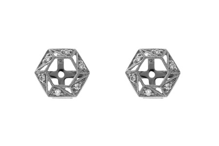 B045-99377: EARRING JACKETS .08 TW (FOR 0.50-1.00 CT TW STUDS)