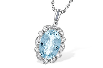 D235-96667: NECKLACE 2.40 AQUA 2.57 TGW (12x8MM AQ)