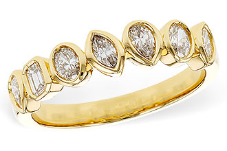 H320-52176: LDS DIA WED RG .62 TW FANCY CUT DIAS