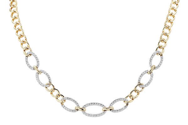 K319-56676: NECKLACE 1.12 TW (17")(INCLUDES BAR LINKS)
