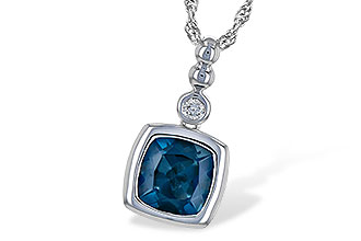 L235-93921: NECK 1.50 LONDON BLUE TOPAZ 1.54 TGW